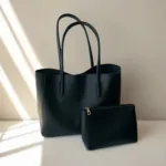 EVERYDAY TOTE BAG + POUCH - BLACK - M025