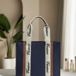 Fineur Canvas Modern Muse Tote - Navy Blue