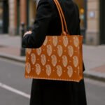 Fineur Embroidery Tote Bag Daily Carry - Mustard