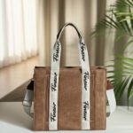 Fineur Canvas Modern Muse Tote - Light Brown
