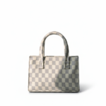 MINI CHECKERED HANDBAG - WHITE - M136