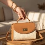 TOP HANDLE CROSSBODY - BEIGE - M162