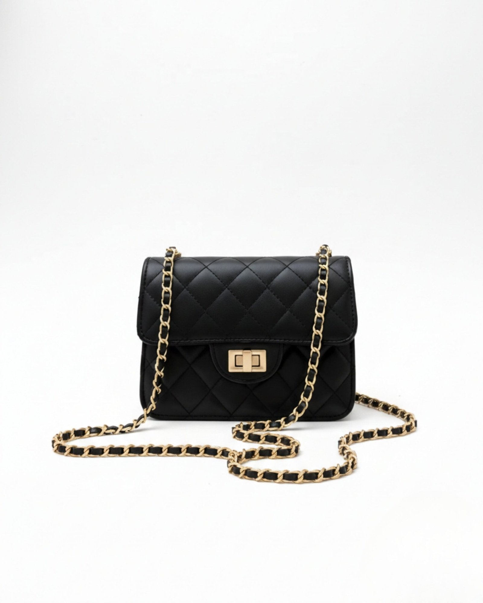 weststyle-quiltedcrossbody_3 QUILTED BOX CROSSBODY - BLACK - M138 - Image 1